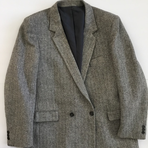 Blazer Women’s Herringbone Black Size See Measurements - Picture 7 of 8